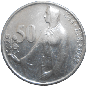50 KČS 1947 3. výročie SNP