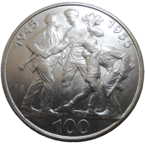 100 KČS 1955 10. výročia oslobodenia ČSR
