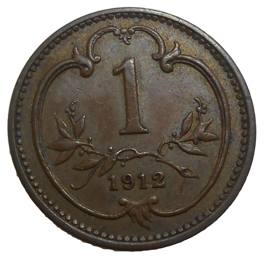 František Jozef I. 1 Heller 1912 bz František Jozef I. 1 Heller 1912 bz