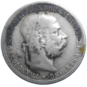 František Jozef I. 1 koruna 1893 bz