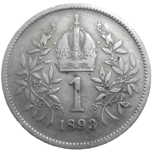 František Jozef I. 1 koruna 1893 bz