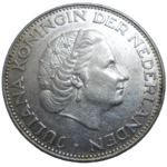 Holandsko 2 1/2 Gulden 1963