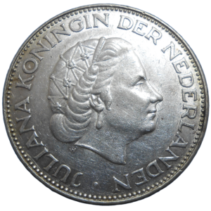 Holandsko 2 1/2 Gulden 1963