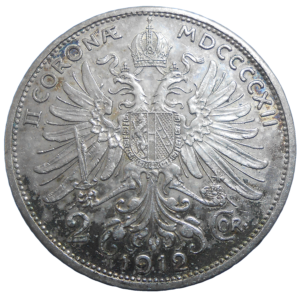 František Jozef I. 2 Koruna 1912 bz