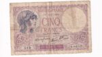 Francúzsko 5 Francs 1939