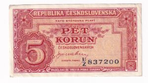 5 Korún 1945 UZ
