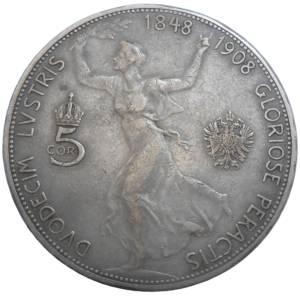 František Jozef I. 5 Koruna 1908 Jubilejná