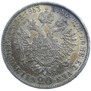 František Jozef I. 20 grajciar 1853 A