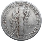 USA One Dime 1945