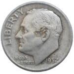 USA One Dime 1952 D