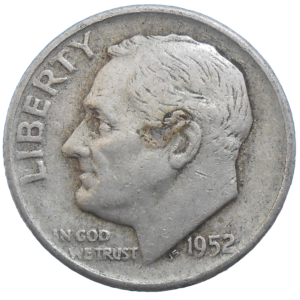 USA One Dime 1952 D