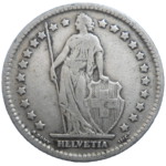 Švajčiarsko 1 Frank 1910 B
