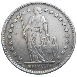 Švajčiarsko 1 Frank 1961 B