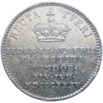 Ferdinand V. Korunovačný žetón 1835
