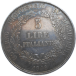 Ferdinand V. 5 Lire 1848 M