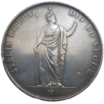 Ferdinand V. 5 Lire 1848 M