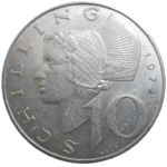 Rakúsko 10 Schilling 1972
