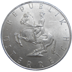 Rakúsko 5 Schilling 1965