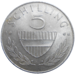 Rakúsko 5 Schilling 1968