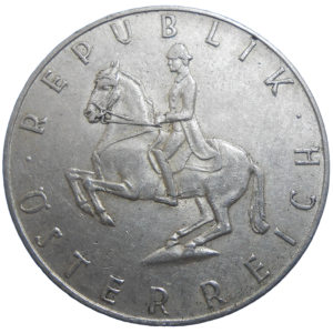 Rakúsko 5 Schilling 1964