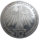 Nemecko 10 Mark 1972 F