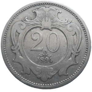 František Jozef I. 20 Heller 1894 bz