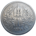 František Jozef I. 1 koruna 1893 bz