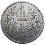 František Jozef I. 1 koruna 1901 bz