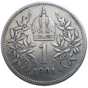 František Jozef I. 1 koruna 1901 bz