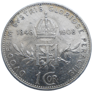 František Jozef I. 1 koruna 1908 jubilejná