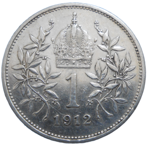 František Jozef I. 1 koruna 1912 bz