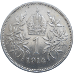 František Jozef I. 1 koruna 1914 bz