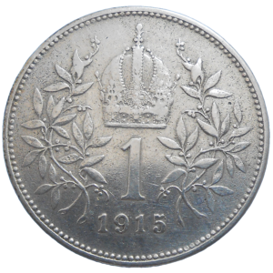 František Jozef I. 1 koruna 1915 bz