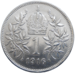 František Jozef I. 1 koruna 1916 bz