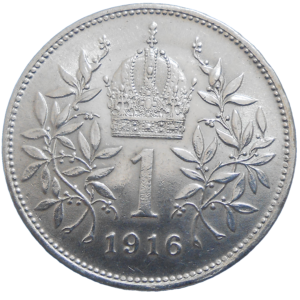 František Jozef I. 1 koruna 1916 bz