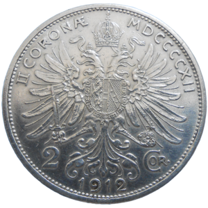 František Jozef I. 2 koruna 1912 bz