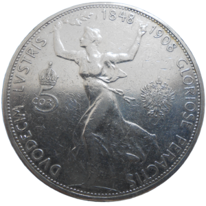 František Jozef I. 5 Koruna 1908 Jubilejná