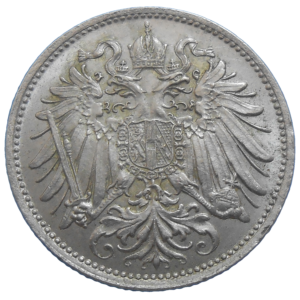 František Jozef I. 20 Heller 1893 bz