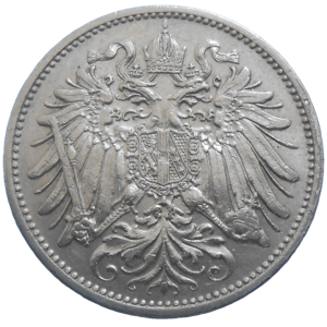 František Jozef I. 20 Heller 1908 bz