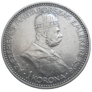 František Jozef I. 1 koruna 1896 výročná
