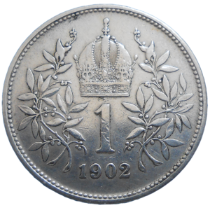 František Jozef I. 1 koruna 1902 bz