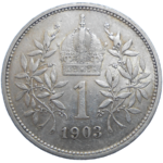 František Jozef I. 1 koruna 1903 bz