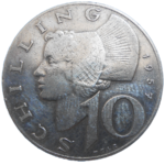 Rakúsko 10 Schilling 1957