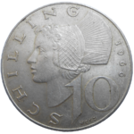 Rakúsko 10 Schilling 1966