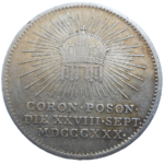 František II. Korunovačný žetón 1830