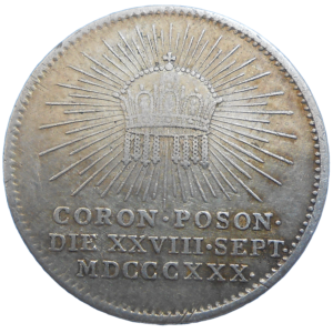 František II. Korunovačný žetón 1830