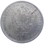 František Jozef I. 1/4 zlatník 1862 E