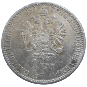 František Jozef I. 1/4 zlatník 1859 V