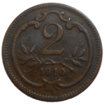 František Jozef I. 2 Heller 1910 bz