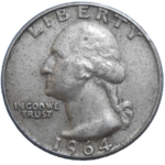 USA Quarter Dollar 1964 D